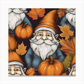 Gnome Pattern Canvas Print