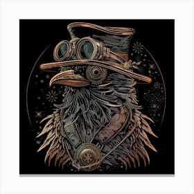 Steampunk Raven 3 Canvas Print