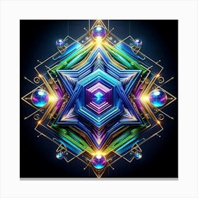 Star Of David Canvas Print