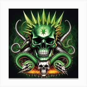 Skull And Crossbones Canvas Print