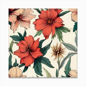 Floral Pattern 25 Canvas Print