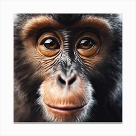 Chimpanzee Portrait 8 Canvas Print