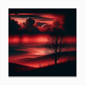 Red Sky Canvas Print