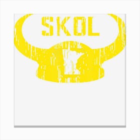 Skol Nordic Scandinavian Warrior Viking Helmet Canvas Print