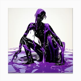 Purple Liquid Canvas Print