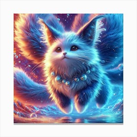 Blue Cat 1 Canvas Print