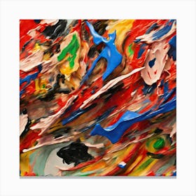 Abstract Painting Canvas Print