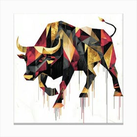 Bull.Generated AI. Wall Art Print 2 Stampe su tela