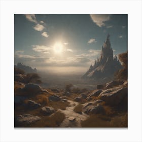 Landscape Of A Mountain Canvas Print