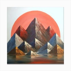 Mountains In The Sun Canvas Print