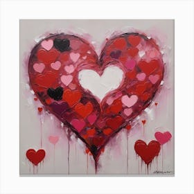 Love, heart, Valentine's Day 9 Canvas Print