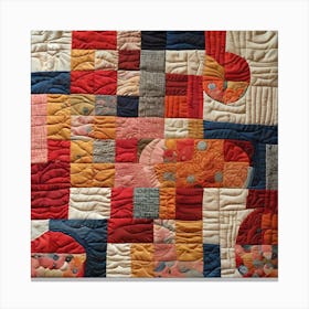 Quilted Wall Hanging, 1513 Canvas Print