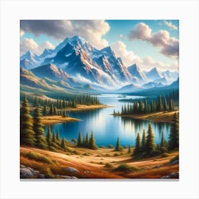 Mountain Lake Canvas Print