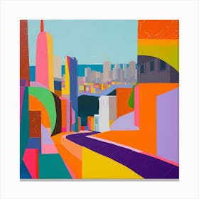 Abstract Travel Collection San Francisco Usa 2 Canvas Print