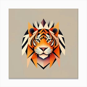 Geometric Tiger Canvas Print