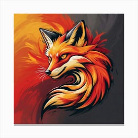 A Fox Painting Wall Art Decoration Canvas Print