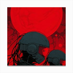 Red Sun 1 Canvas Print