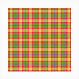 Plaid Fabric 53 Canvas Print