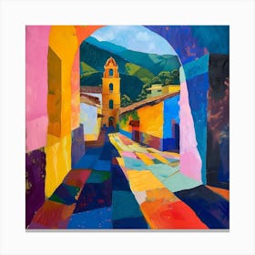 Abstract Travel Collection Antigua Guatemala 2 Canvas Print