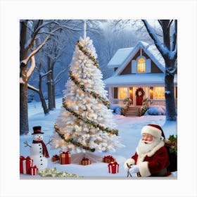 Christmas Santa 3 Canvas Print