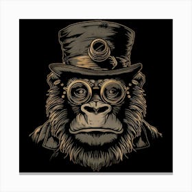 Steampunk Gorilla 5 Canvas Print