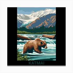 Katmai Bear Canvas Print