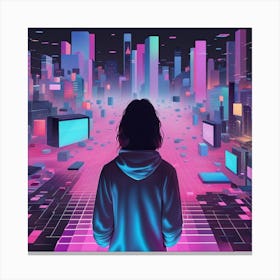 Futuristic City 1 Canvas Print