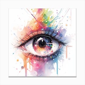 Eye Painting Canvas Print