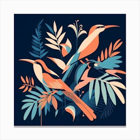 Birds In The Jungle Canvas Print
