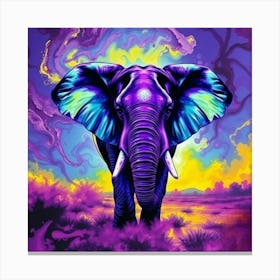 Elephant In The Sky Canvas Print