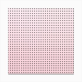 Tiny Pink Polka Dot Background Canvas Print