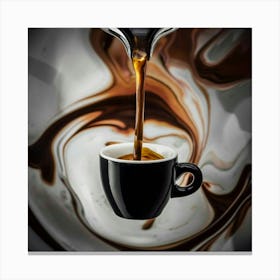 Coffee Pouring 30 Canvas Print