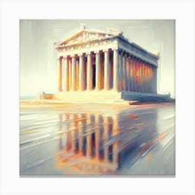 Temple Of Artemis Effect Painting 2 Canvas Print