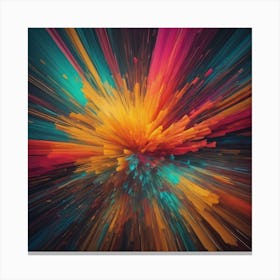 Color Explosion 1, an abstract AI art piece that bursts with vibrant hues and creates an uplifting atmosphere. Generated with AI,Art style_Landscape,CFG Scale_3,Step Scale_50. Canvas Print