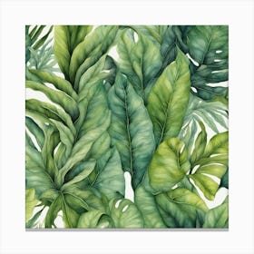 Tropical Leaves 1 Canvas Print