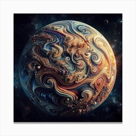 Swirled Planet Canvas Print