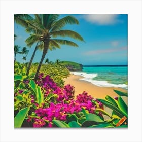 Hawaiian Beach Canvas Print