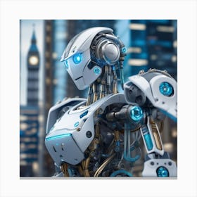 Futuristic Robot 31 Canvas Print