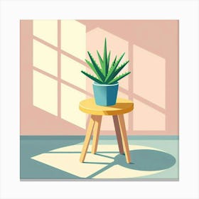 Aloe Vera Plant Canvas Print