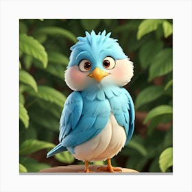 Blue Bird Canvas Print