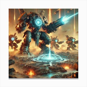 Elemental War Machines Role Converted Canvas Print