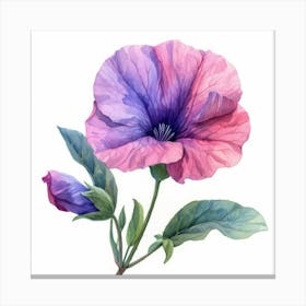 Watercolor Flower 1 Canvas Print