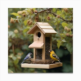 Bird Feeder Canvas Print