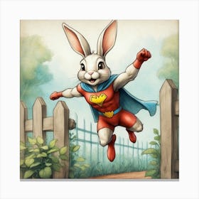 Rabbit Super Hero 1 Canvas Print