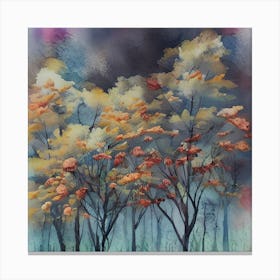 Painted Trees Canvas Print