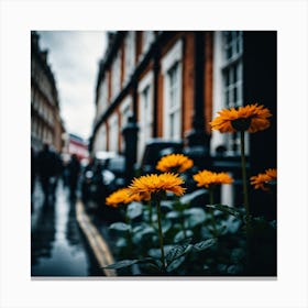 Flowers In London Photography (22) Canvas Print