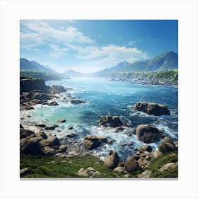 Rocky Mountain Shore Canvas Print