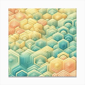 Honeycomb, Abstract 1 Canvas Print