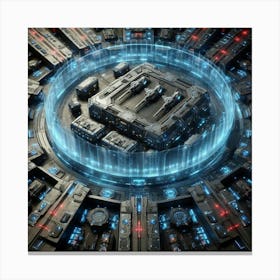 Futuristic Space Station 1 Canvas Print