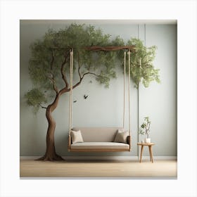 Tree Swing Canvas Print